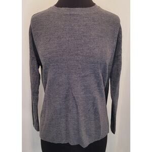 Eileen Fisher Gray 100% Merino Wool Oversized Sweater Women’s S Soft Knit